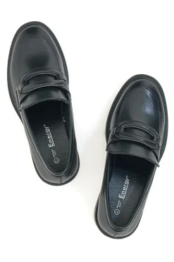 Mocassini con Tacco Nero Energy 192