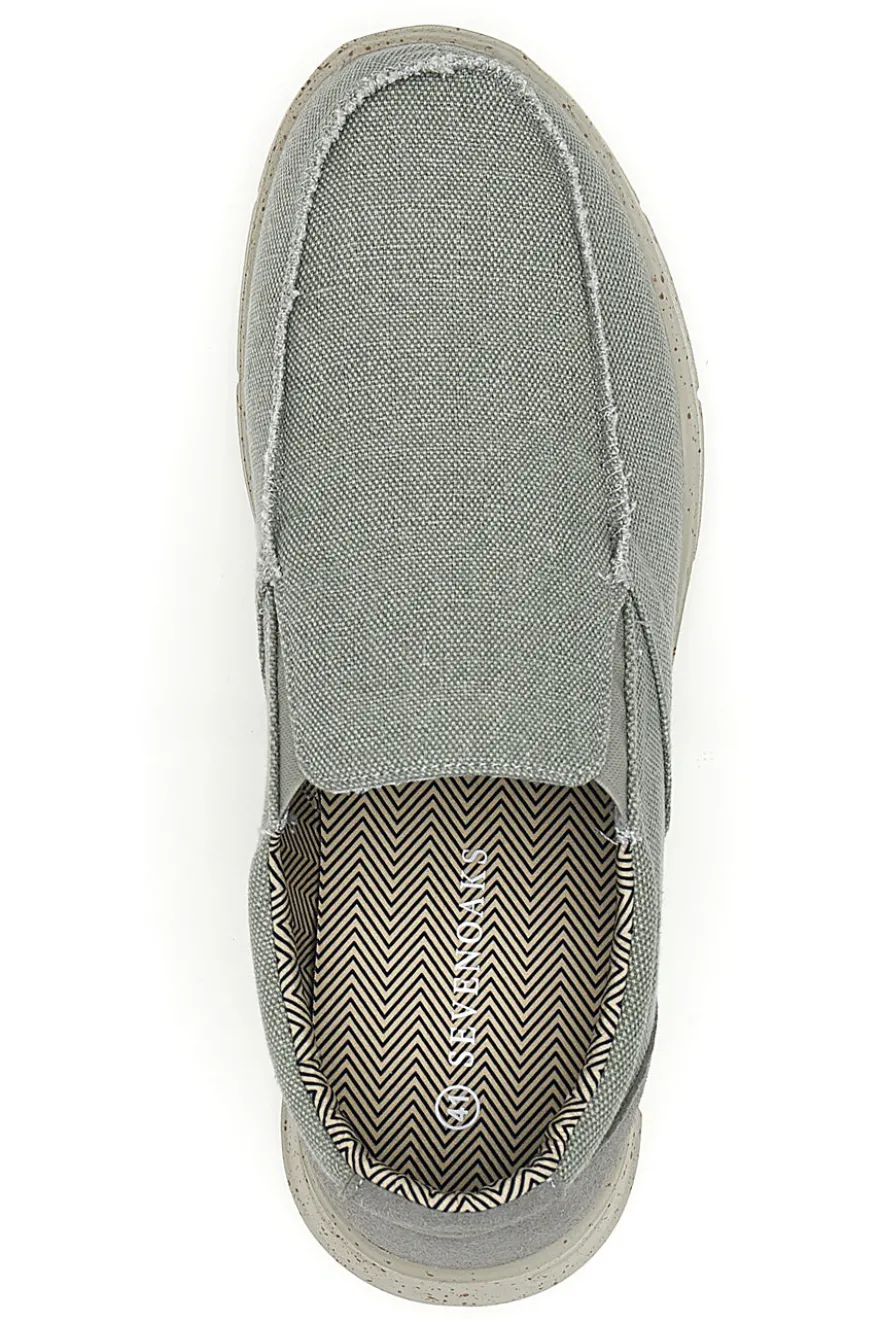 Mocassini da uomo grigio in tessuto Sevenoaks PK6243D
