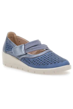 Mocassini denim traforati con strappo The First Active 5