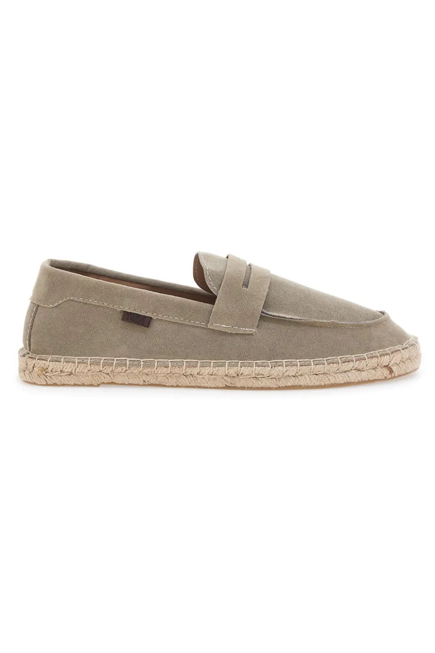 Mocassini Espadrillas beige in tessuto con suola in corda PITTARELLO SUN SG24L313