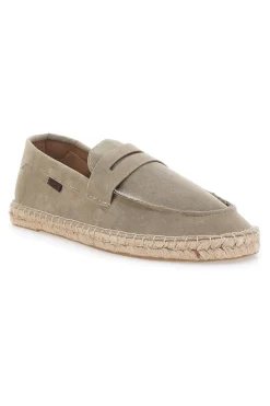 Mocassini Espadrillas beige in tessuto con suola in corda PITTARELLO SUN SG24L313
