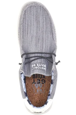 Mocassini Grigi Con Lacci In Tela Route 66 RO41815