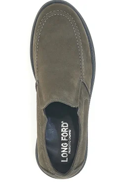 Mocassini Grigi In Vera Pelle Made In Italy Longford 3