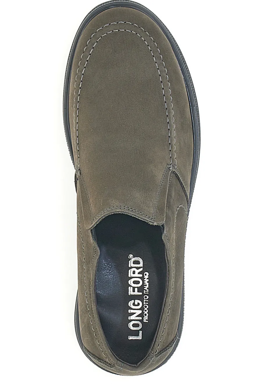 Mocassini Grigi In Vera Pelle Made In Italy Longford 3