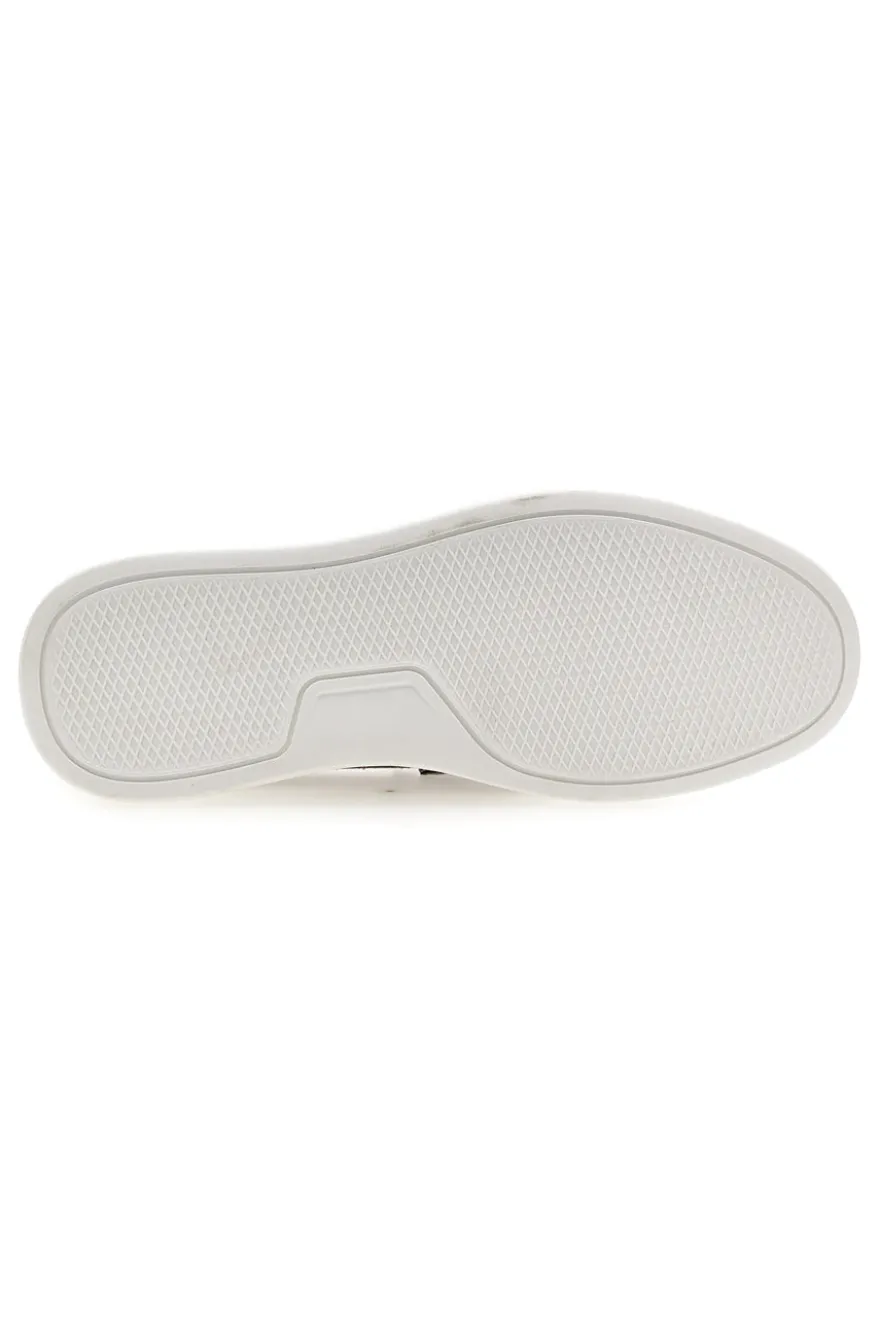 Mocassini grigi slip on con suola bianca Longford C53086