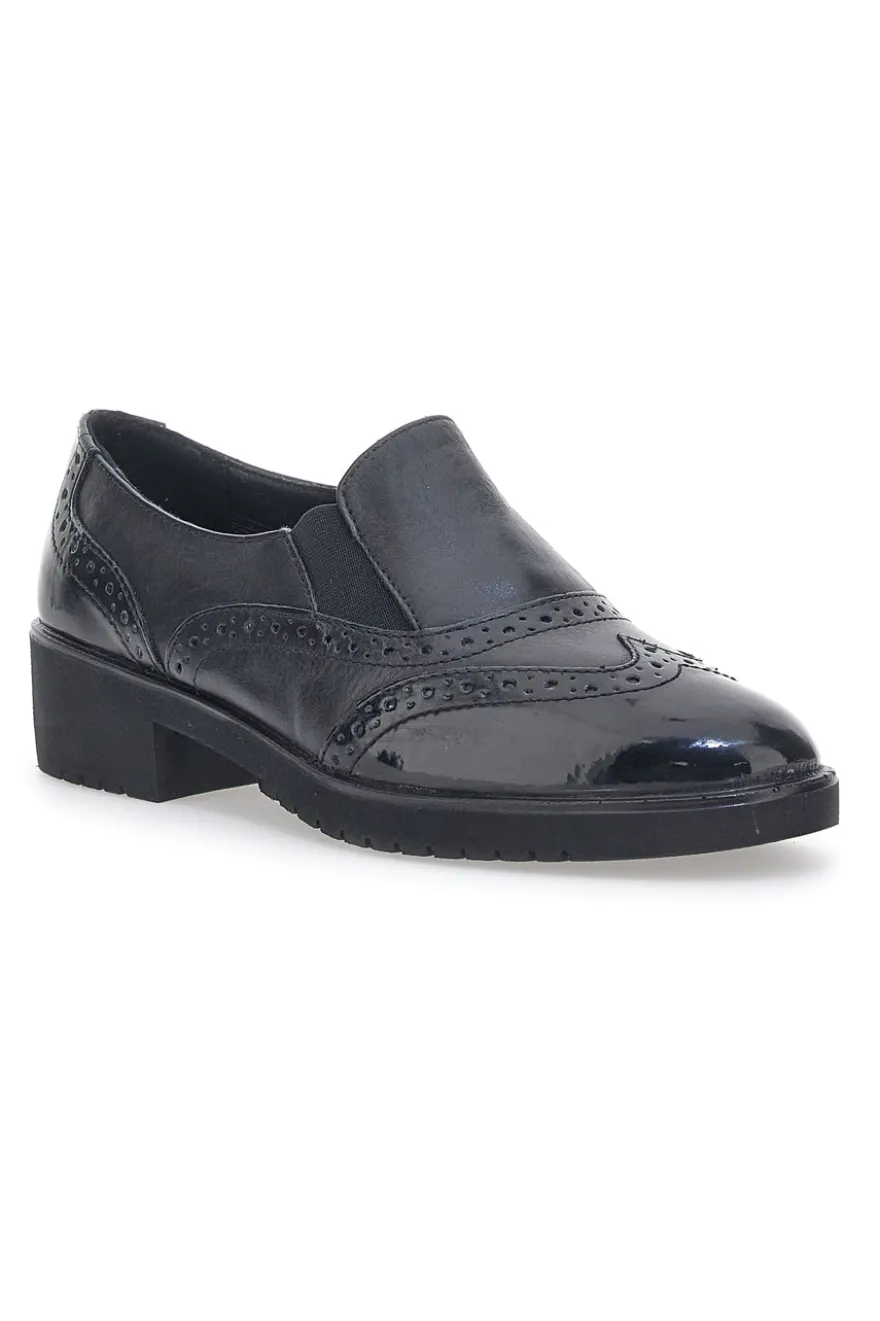 Mocassini in Pelle Me & Me 11708 Neri