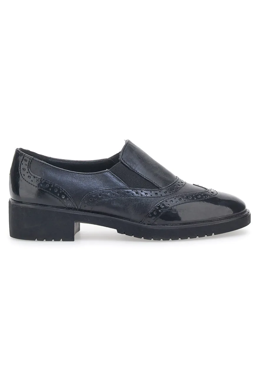 Mocassini in Pelle Me & Me 11708 Neri