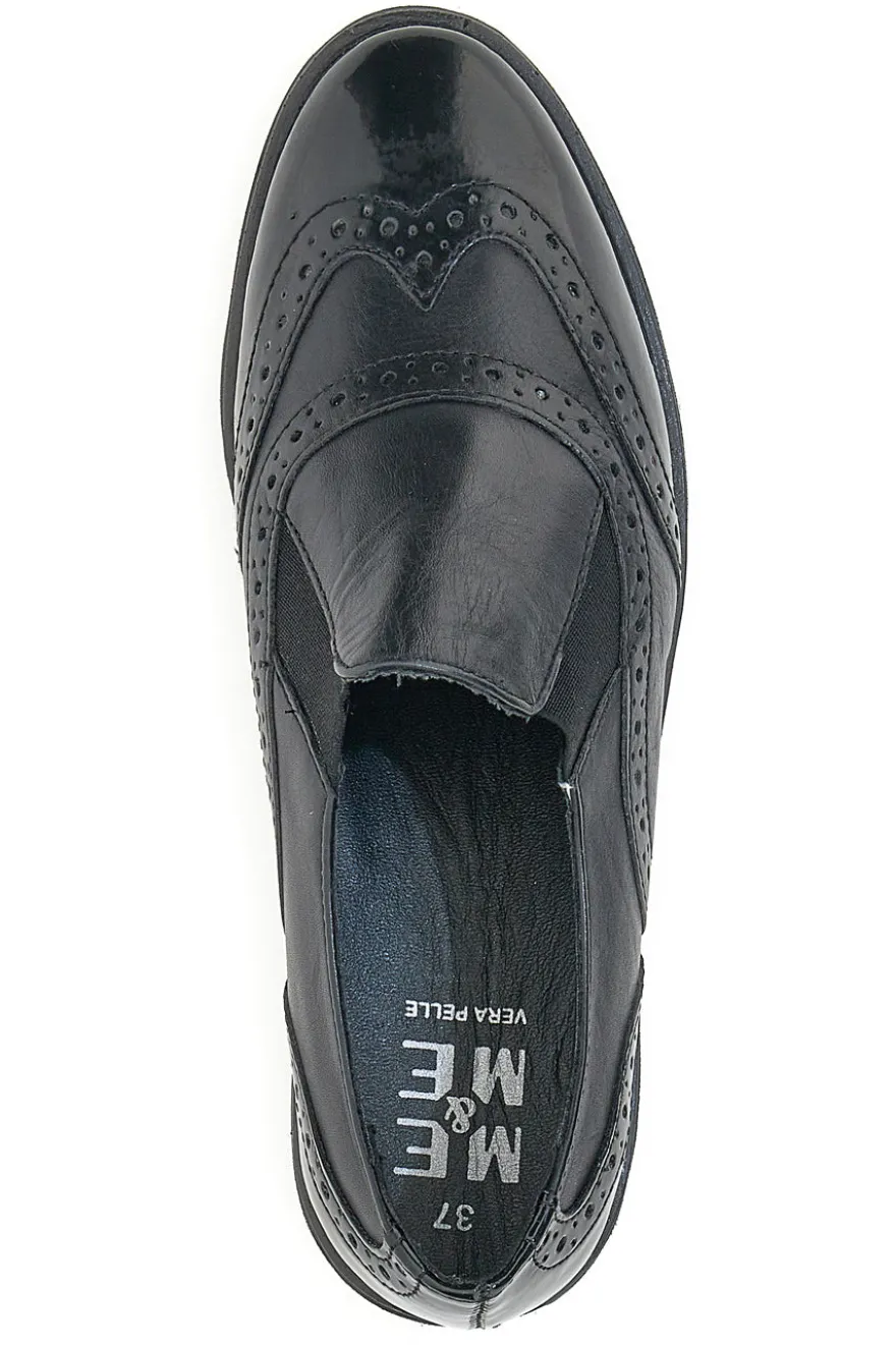 Mocassini in Pelle Me & Me 11708 Neri