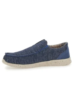 Mocassini in Tela Blu Sevenoaks 6909