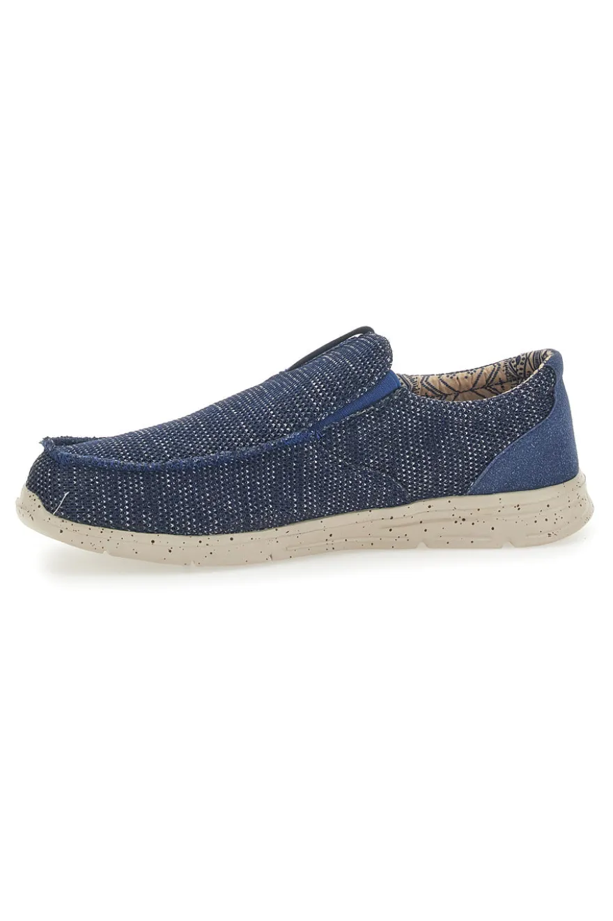 Mocassini in Tela Blu Sevenoaks 6909