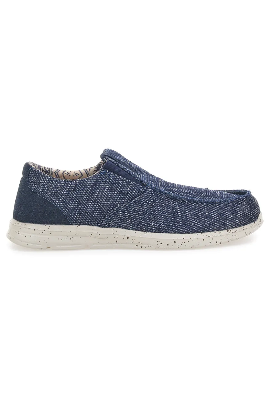 Mocassini in Tela Blu SEVENOKS PK6909E