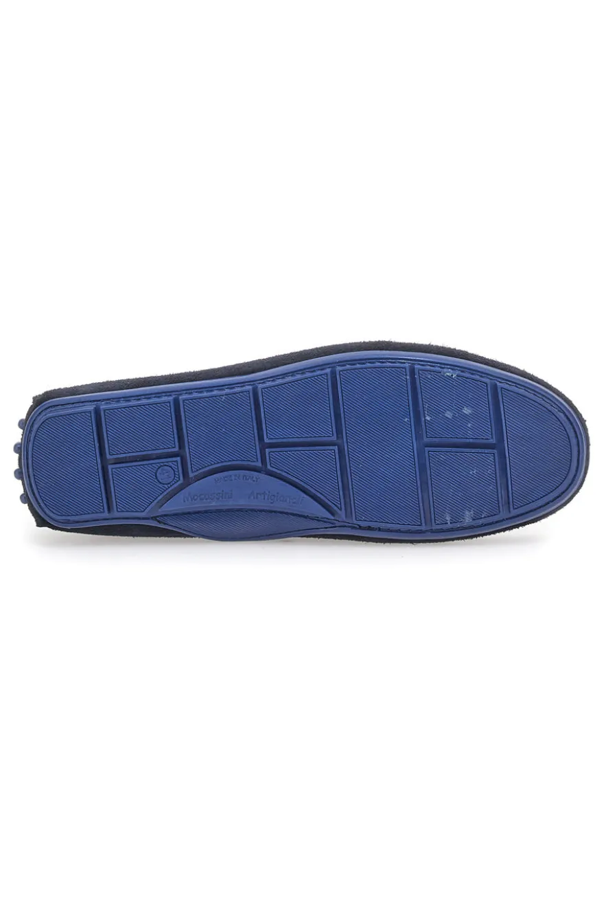 Mocassini in Vera Pelle Longford 205 Blu