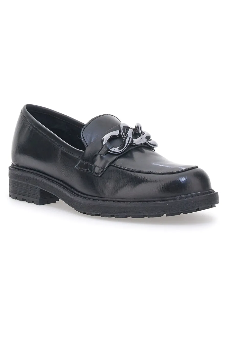 Mocassini In Vera Pelle Pittarello 2455637 Neri