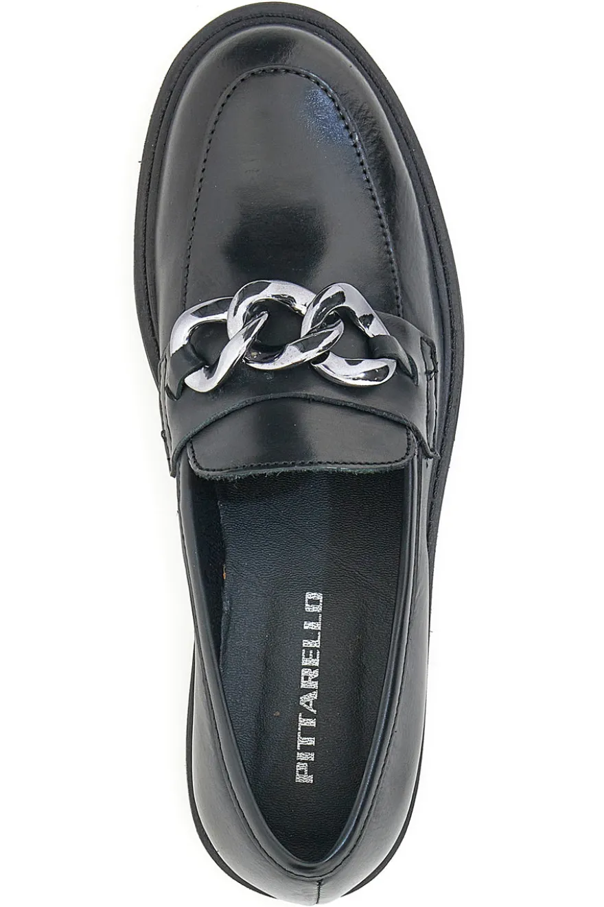 Mocassini In Vera Pelle Pittarello 2455637 Neri