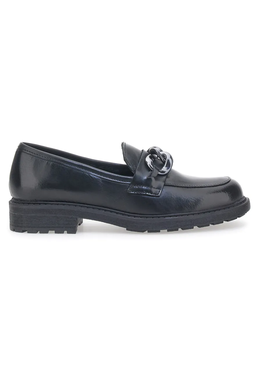 Mocassini In Vera Pelle Pittarello 2455637 Neri