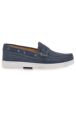 Mocassini Jeans in Pelle Scamosciata Made in Italy CLAREMORRIS 2010