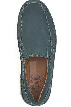 Mocassini Jeans in Pelle Nbuk Cuciti a Mano JOHES LAND 2779