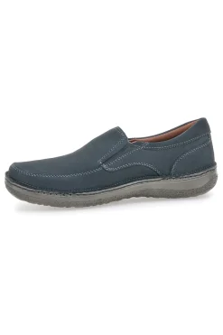Mocassini Jeans in Pelle Nbuk Cuciti a Mano JOHES LAND 2779