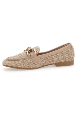 Mocassini Khaki Con Morsetto Dorato Top First Lady 462