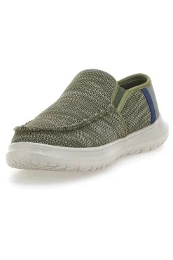 Mocassini Khaki con Tomaia in Mesh ROUTE 66 RO51802