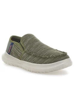 Mocassini Khaki con Tomaia in Mesh ROUTE 66 RO51802