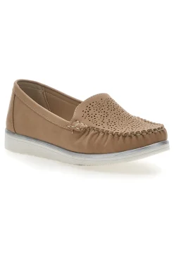 Mocassini Khaki Con Tomaia Traforata Plocadi 04