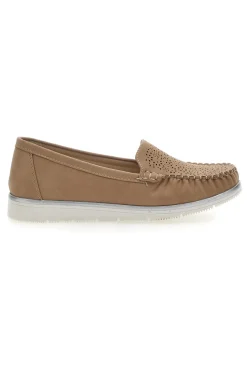 Mocassini Khaki Con Tomaia Traforata Plocadi 04