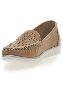 Mocassini Khaki Con Tomaia Traforata Plocadi 04