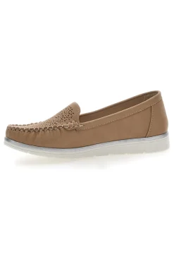 Mocassini Khaki Con Tomaia Traforata Plocadi 04