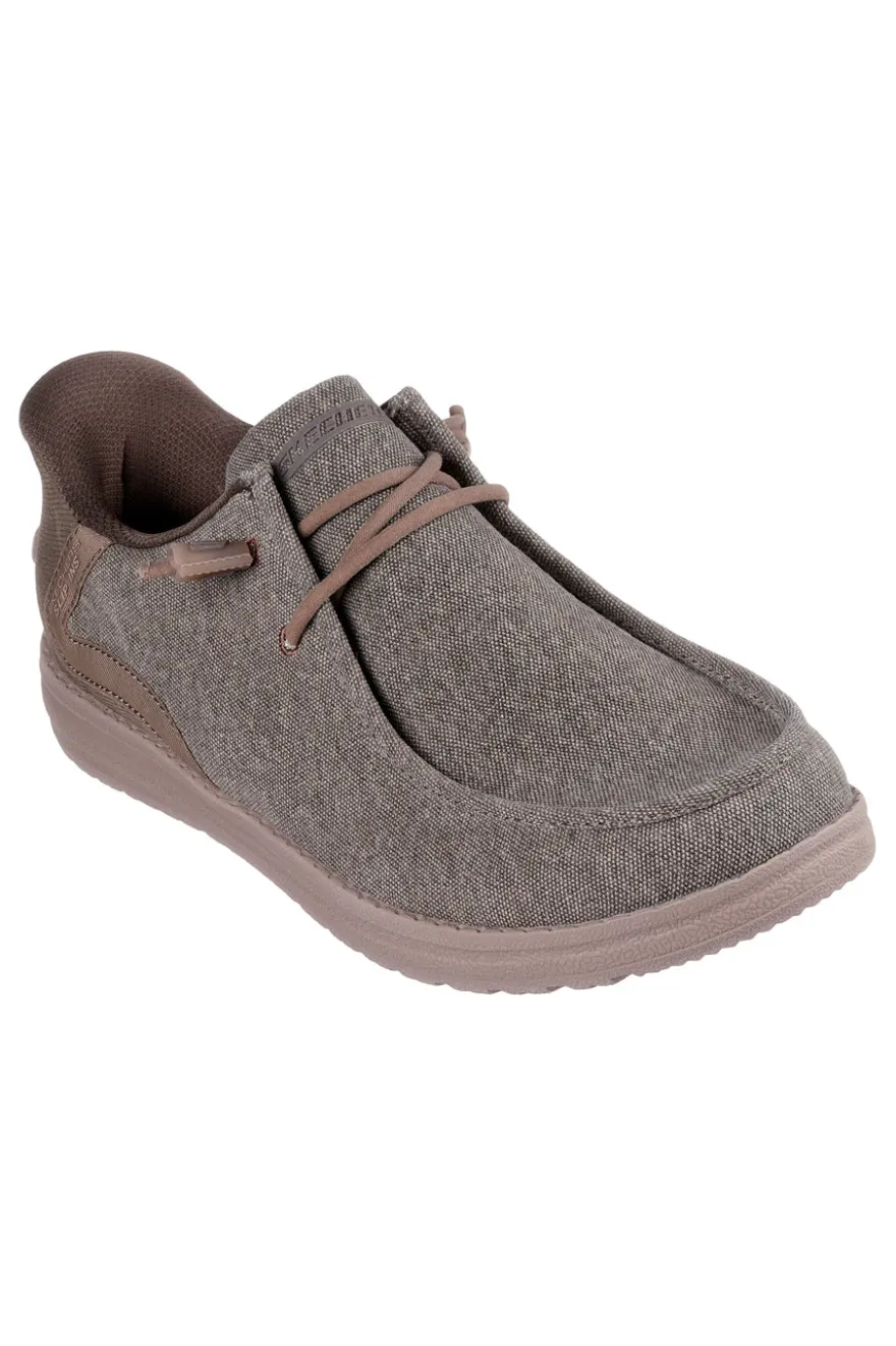 Mocassini khaki Slip-ins con Memory Foam Skechers Melson Coronado