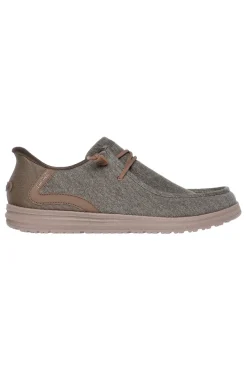 Mocassini khaki Slip-ins con Memory Foam Skechers Melson Coronado