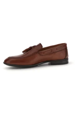 Mocassini marrone in vera pelle Pittarello 071