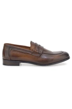 Mocassini marrone vera pelle made in italy Pittarello plus 1051