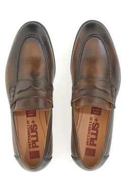Mocassini marrone vera pelle made in italy Pittarello plus 1051