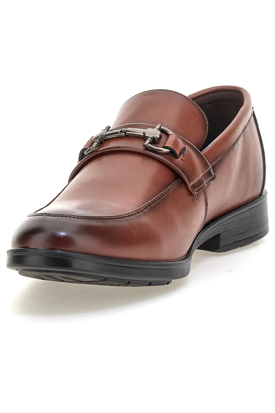 Mocassini marroni con morsetto Longford 9015