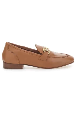 Mocassini Marroni con Morsetto Dorato Made in Italy in Vera Pelle PITTARELLO GLAM A600103