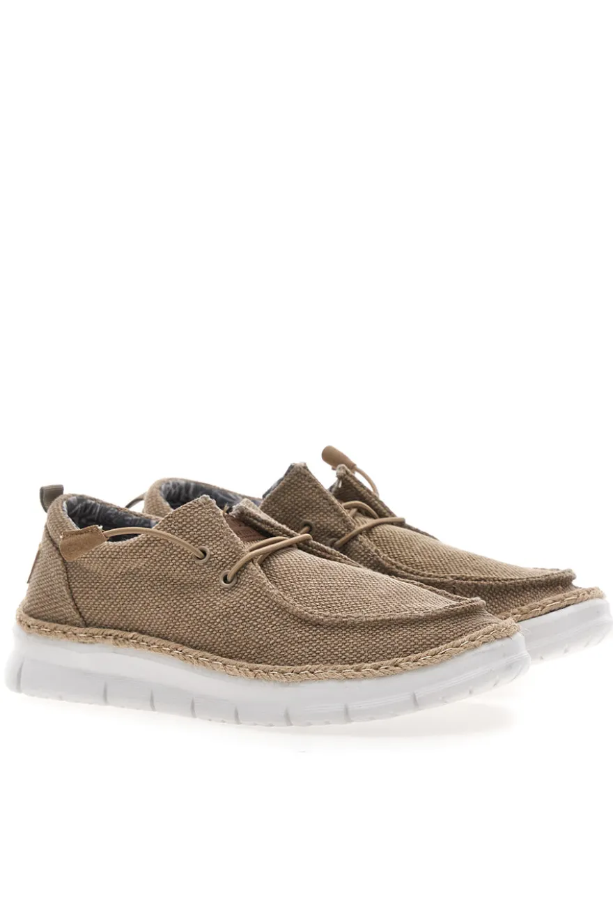 Mocassini Marroni con Rafia e Lacci Elastici MAX DILLAN WALLY BIG CVS