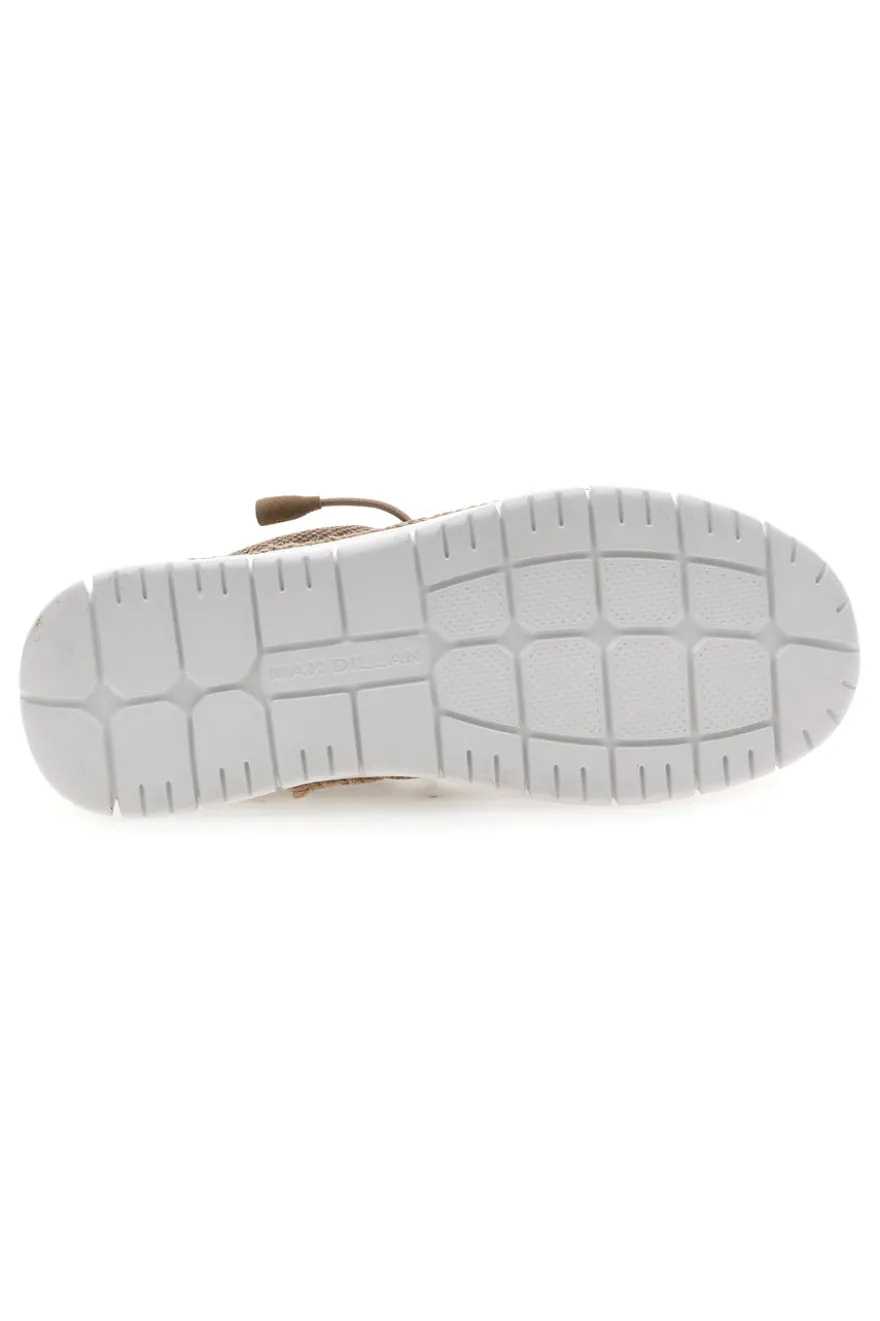 Mocassini Marroni con Rafia e Lacci Elastici MAX DILLAN WALLY BIG CVS