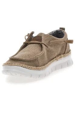 Mocassini Marroni con Rafia e Lacci Elastici MAX DILLAN WALLY BIG CVS