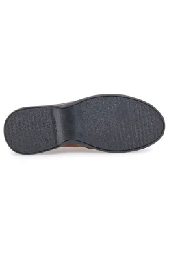 Mocassini marroni in pelle con inserti elastici Pittarello 3