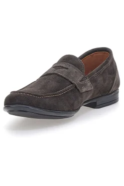 Mocassini marroni in suede Made in Italy Pittarello 070