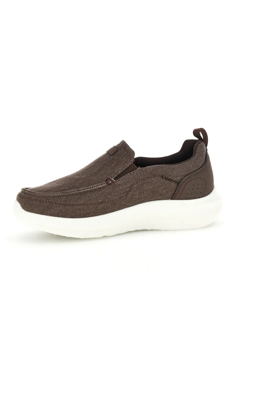 Mocassini marroni in tessuto leggero Jerpoint PK6130A