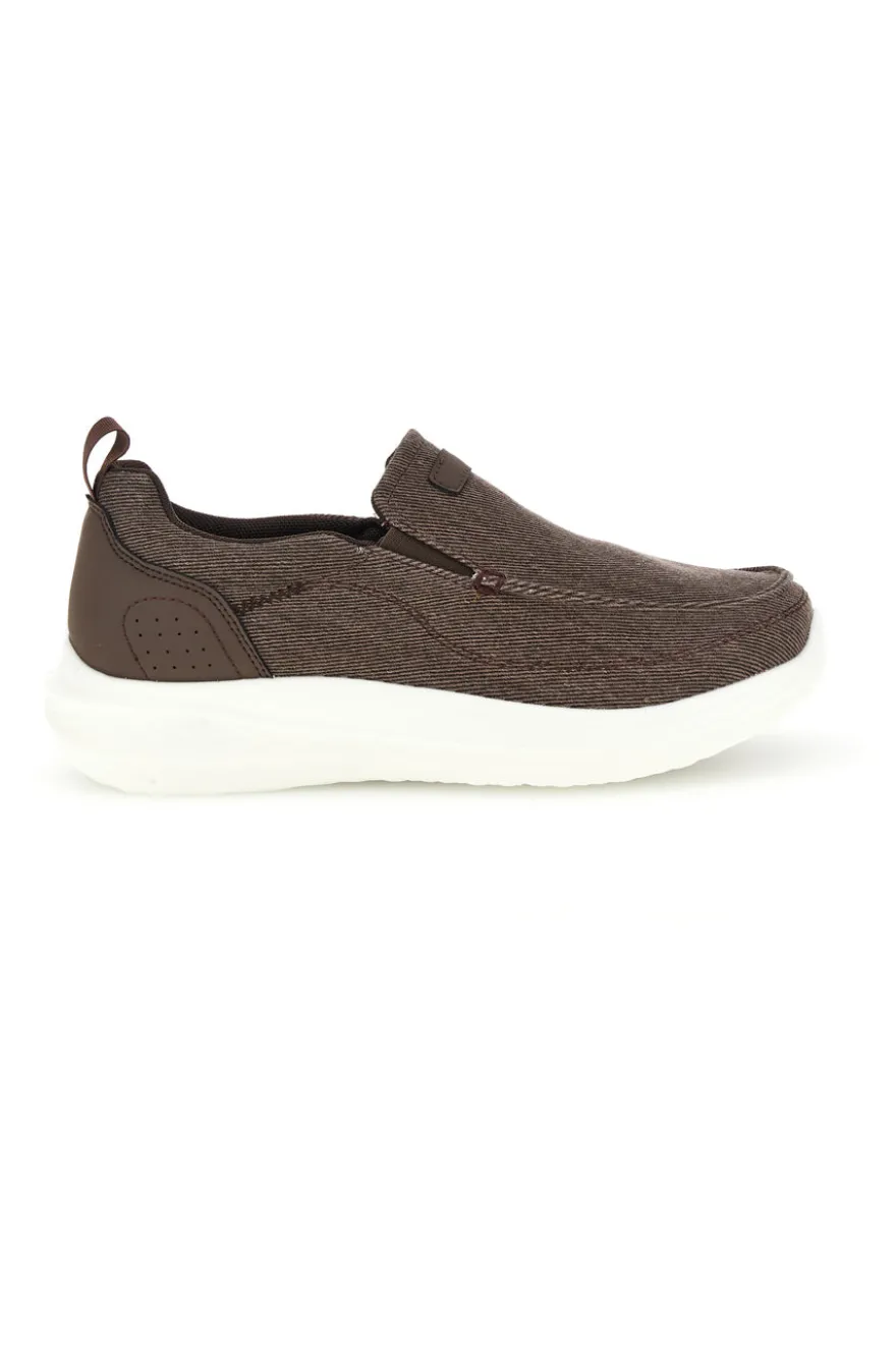 Mocassini marroni in tessuto leggero Jerpoint PK6130A