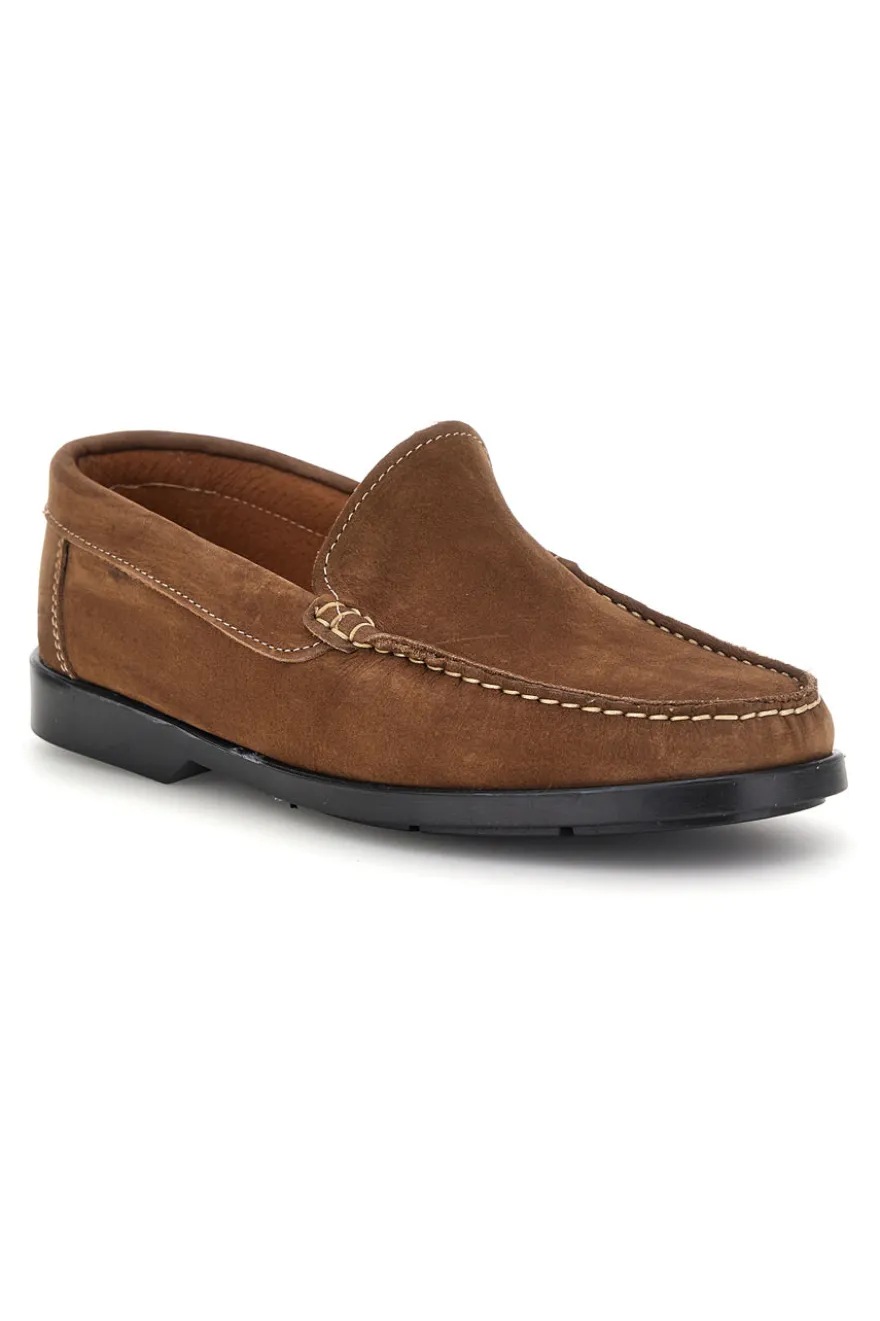 Mocassini marroni in vera pelle Made in Italy Jerpoint 101