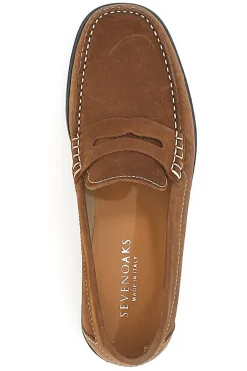 Mocassini Marroni In Vera Pelle Made In Italy Sevenoaks 195
