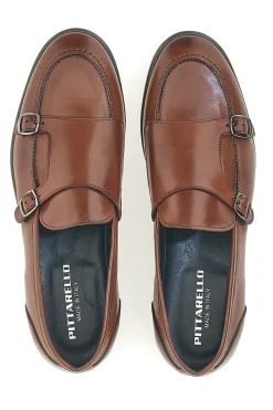 Mocassini Marroni In Vera Pelle Made In Italy Pittarello 2371