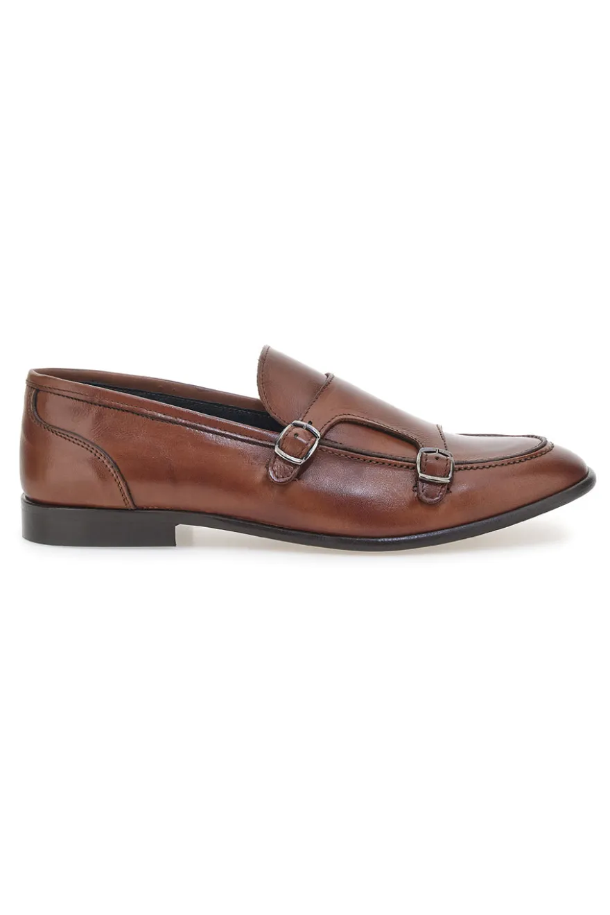 Mocassini Marroni In Vera Pelle Made In Italy Pittarello 2371