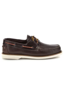 Mocassini marroni in vera pelle Pittarello Ptr 10