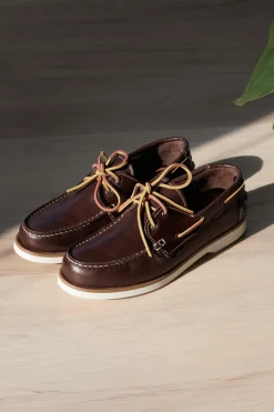 Mocassini marroni in vera pelle Pittarello Ptr 10