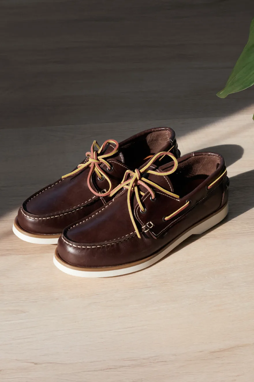 Mocassini marroni in vera pelle Pittarello Ptr 10
